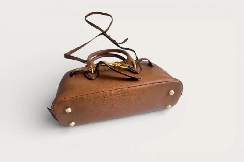 Bolsa MiuMiu Aventure Pequena - Carvalho