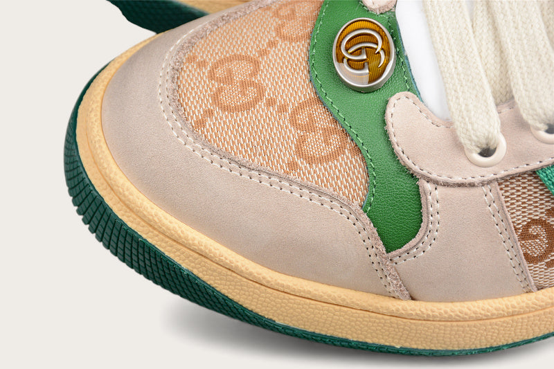 Screener Distressed Green GG Canvas