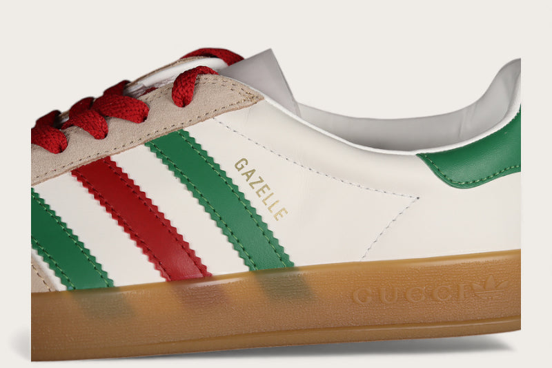 Gazelle Gucci Cloud White/Green/Red - 439547
