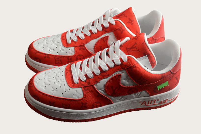 Louis Vuitton x Air Force 1 Low "Red"