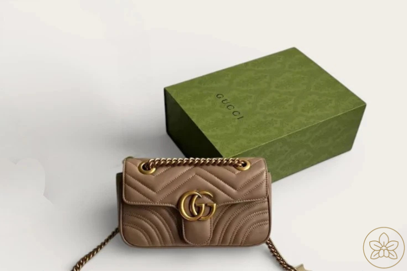 Bolsa Gucci Marmont Matelassê Nude
