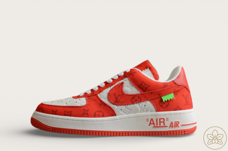 Louis Vuitton x Air Force 1 Low "Red"