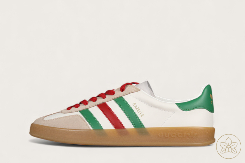 Gazelle Gucci Cloud White/Green/Red - 439547